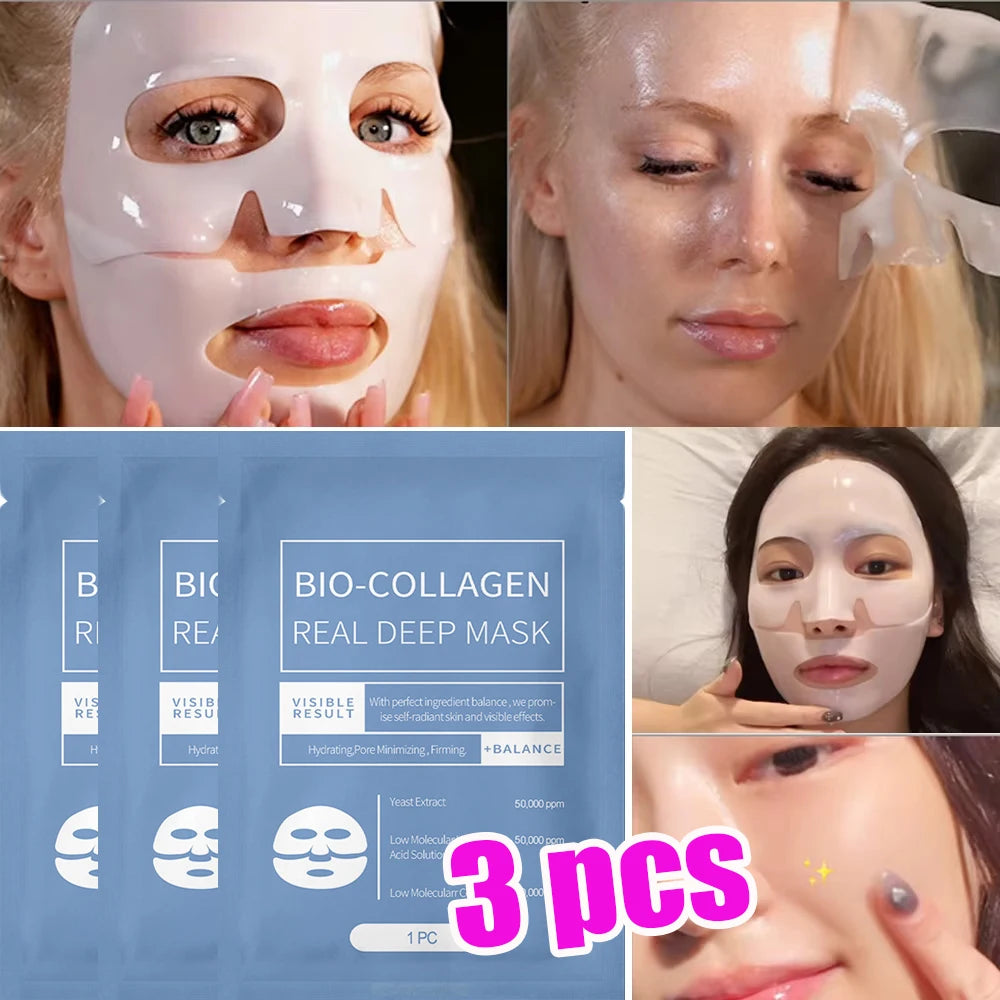 Máscara facial de colágeno anti rugas